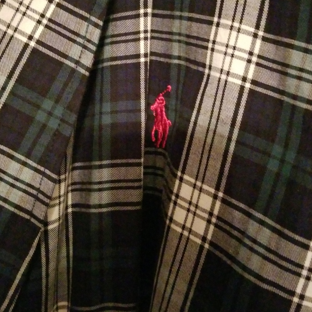 Scotch plaid robe with Terry lining